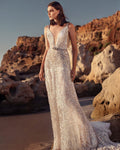 Summer Women Dress V neck Sleeveless Waist Tight Silver Paillette Camisole Gown